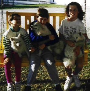 Dad also raised Miniature American Eskimo pups.