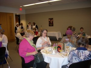 Attendees of the Downton Abbey tea were treated to hot tea in china cups and lemon curd.
