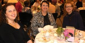 Daughter Mandy, my sister Lyn and I attend a free tea at our local library honoring Downton Abbey.