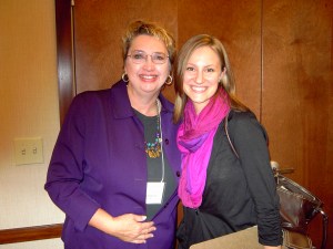It was fun meeting writing friend Maura Oprisko at a writing conference.