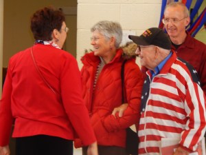 Welcoming the first WWII vet to the book launch was exciting!