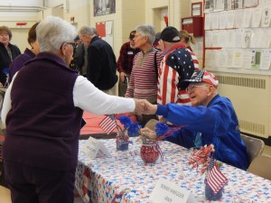 The public verbally and physically thanked our WWII vets for their service. 
